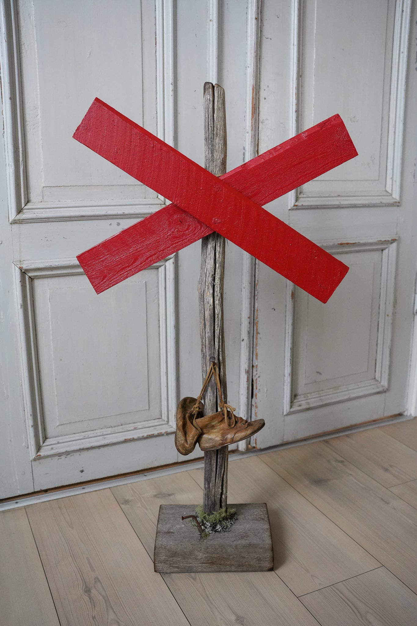 Ledkryss Med Barnkängor